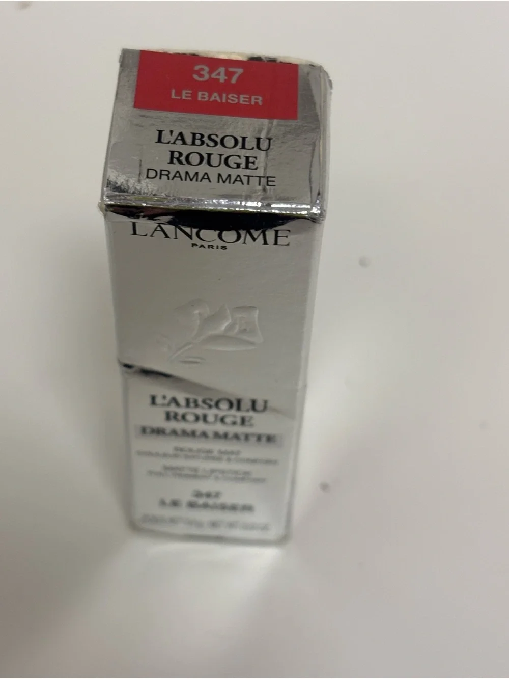 Lancôme L'Absolu Rouge Drama Matte Lipstick - 347 Le Baiser (Pink-Red)